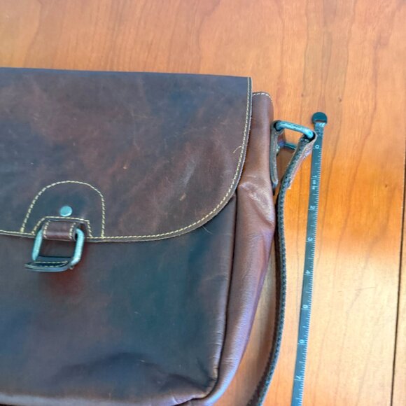 Gorgeous Jack Georges crossbody bag, all leather, brown. - Picture 7 of 7